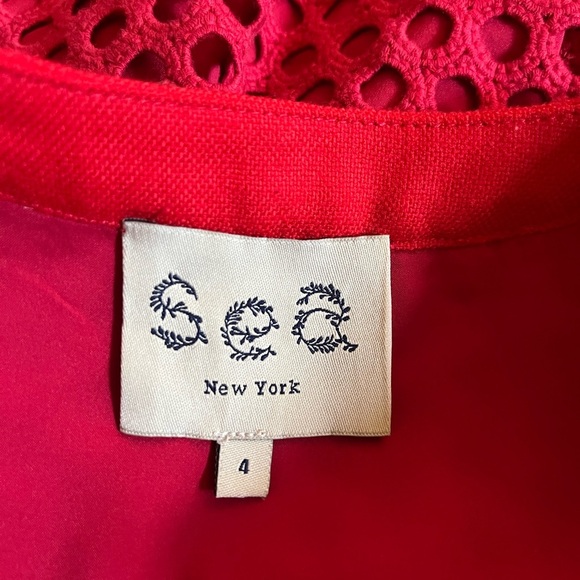 Sea New York- GUC Cotton and Wool Fit and Flare Dress. Size 4. - Picture 5 of 8